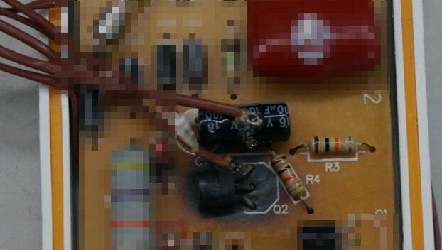 测试完毕显着泛起了焦黑征象。。。。。